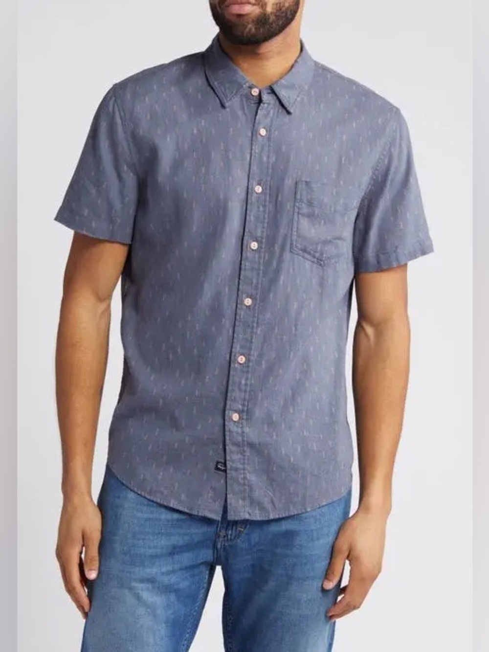 Rails Carson Shirt in the Louis Leaf Slate print